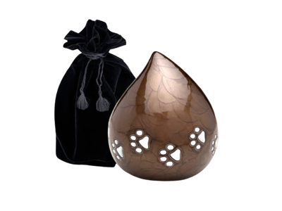 Love Drop Urn Brass