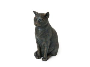 Petributes Cast Sitting Cat Urn | Pet Urns